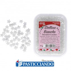  Vendita on-line di Stelline bianche in zucchero 40gr GRAZIANO 