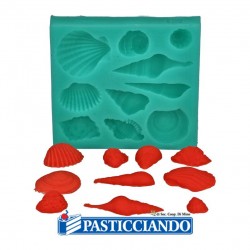 Stampo in silicone conchiglie 10 cavità GRAZIANO in vendita online