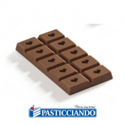 Stampo per cioccolato tavoletta love 4 cavità Decora in vendita online