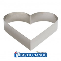 Sagoma inox cuore D.22 cm Decora in vendita online