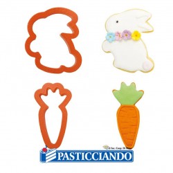 Tagliapasta coniglio e carota Pasqua 2pz Decora in vendita online