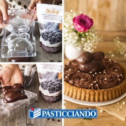 Stampo cioccolato coniglietto 13x11 cm 2 cavità Decora in vendita online