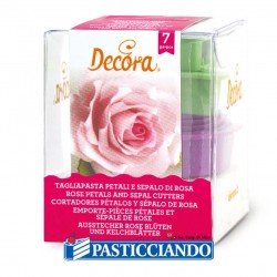 Kit 7 tagliapasta petali e sepalo rosa Decora in vendita online