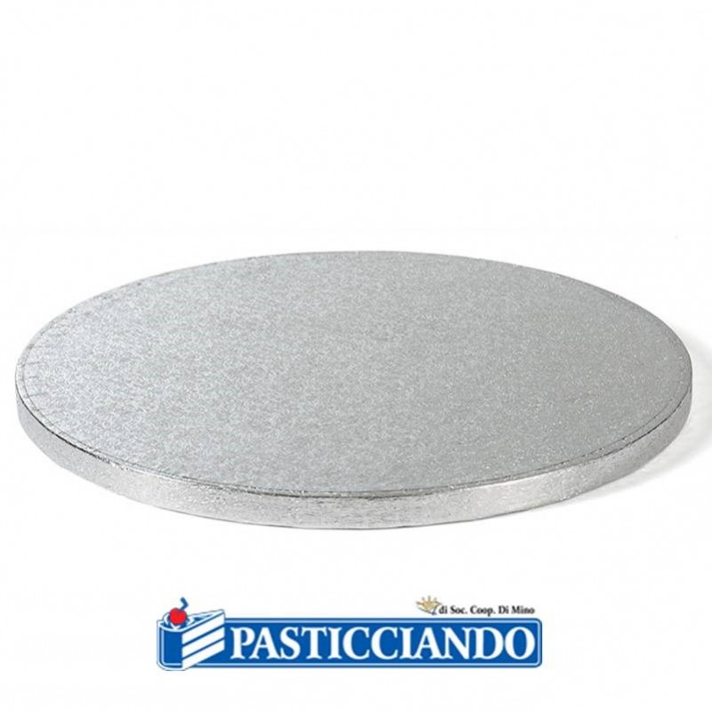 Sottotorta bakery rotondo argento d.30 h1,2 cm - Decora