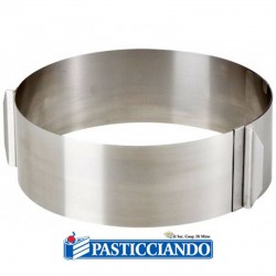 Vwoqiy Anello per Torta Regolabile 6-12 Pollici, Anello da Forno DIY