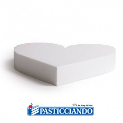Cuore in polistirolo D.25 H5 cm Decora in vendita online