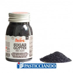 Selling on-line of Zucchero glitterato nero 100gr  