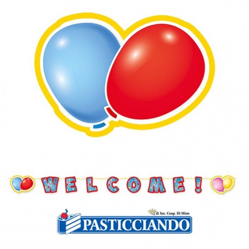 Festone Welcome colorato 600x25 cm - Big Party