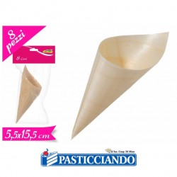  Selling on-line of Coni in legno per confettate o riso 8pz Fruttidoro s.r.l. 