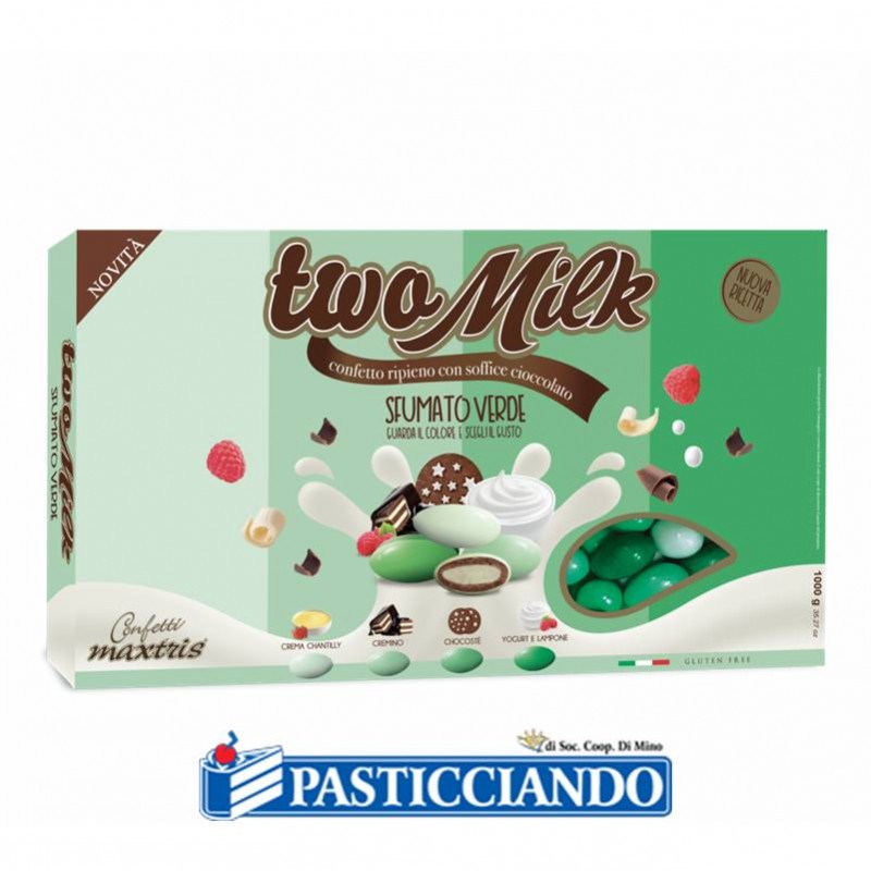 Confetti Two Milk sfumato verde 1kg - Maxtris