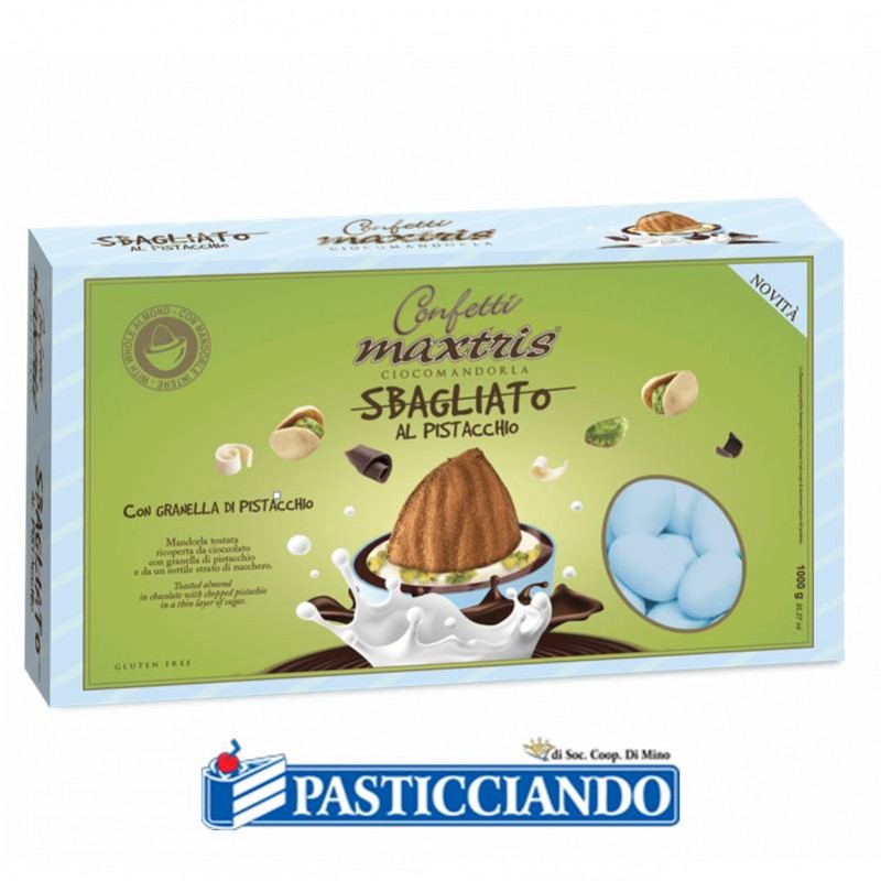Confetti sbagliato celeste al pistacchio 1kg Maxtris in vendita online