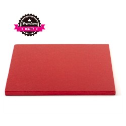  Vendita on-line di Sottotorta rigido rosso 25x25 cm Decora 