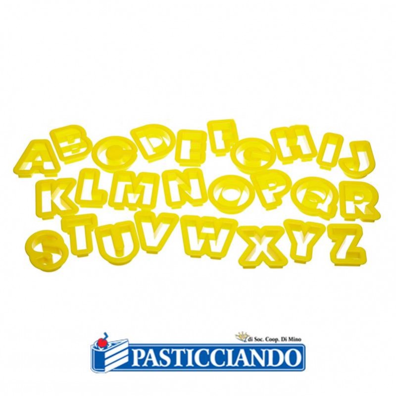 Tagliapasta lettere in plastica 26pz - GRAZIANO