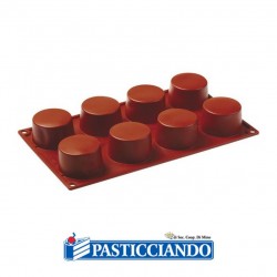  Selling on-line of Stampo in silicone cilindro 8 cavità FR017 Pavoni 