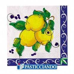 Bicchieri di carta in fantasia limoni