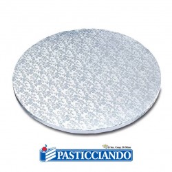 Sottotorta rotondo argento d.30 h1,2 cm Ambra's in vendita online