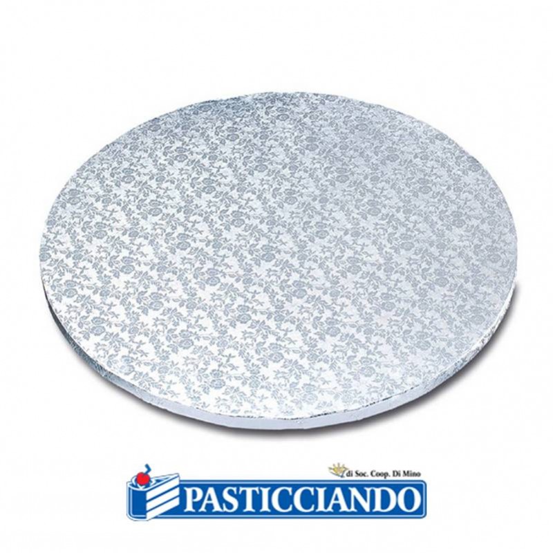 Sottotorta rotondo argento d.40 h1,2 cm - Modecor