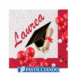  Selling on-line of Tovaglioli laurea con palloncini 20pz 25x25 cm  