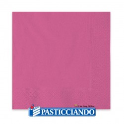  Vendita on-line di Tovaglioli fucsia 33x33cm 40pz Big Party 