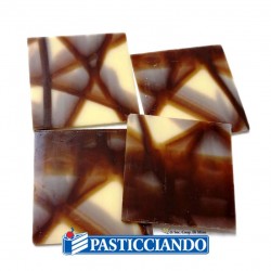  Selling on-line of Quadrati di cioccolato decorati 20pz  