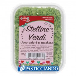  Vendita on-line di Stelline verdi in zucchero 40gr GRAZIANO 