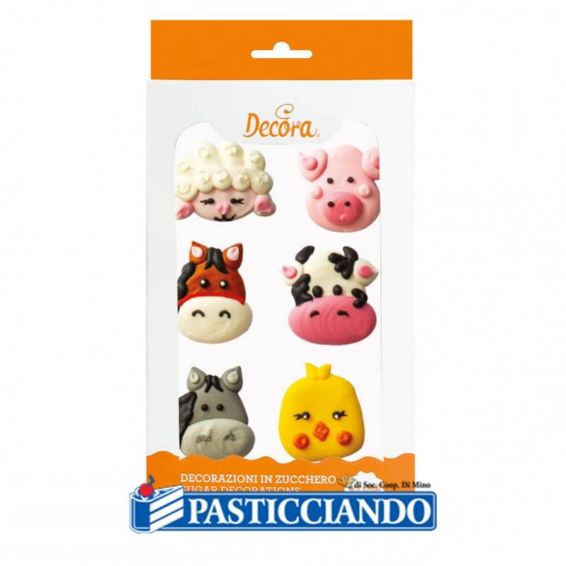 Decora Set Di 4 Tagliapasta Animali Della Giungla - Formine In Plastica Verde, Dimensioni 5,5-14 X 2,2 Cm, Per Biscotti, Pasta Di Zucchero E Gomma