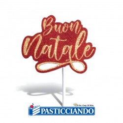 Cake Topper Buon Natale Wafers Farma Decor S.R.L. in vendita online