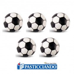 Palle da calcio in cioccolato 5pz Wafers Farma Decor S.R.L. in vendita online