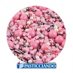  Selling on-line of Granelle di zucchero assortite rosa e bianco 100gr Floreal 
