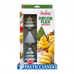 Stampo in silicone alberi di Natale 6 cavità Decora in vendita online