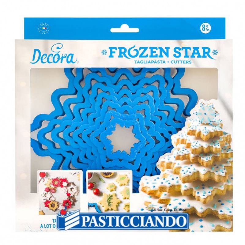 Tagliapasta albero stella di ghiaccio 8pz - Decora