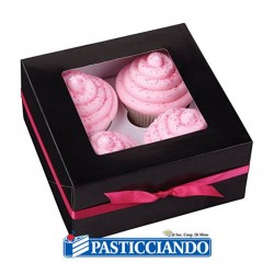 Box dolci nera da personalizzare 3pz  in vendita online