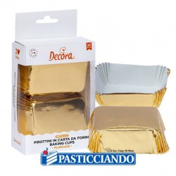 Pirottini plumcake bianchi 36pz Decora in vendita online