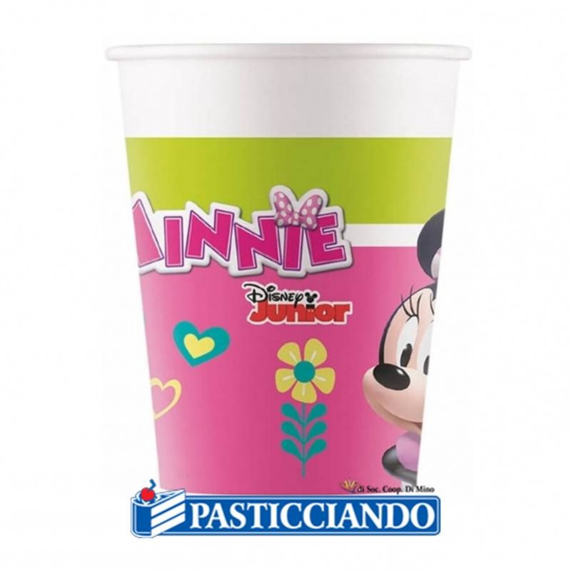 Bicchieri in carta minnie 8pz 200ml - GRAZIANO