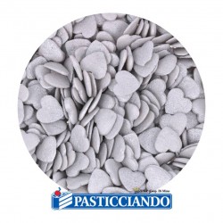 Cuoricini argentati perlati 40gr GRAZIANO in vendita online