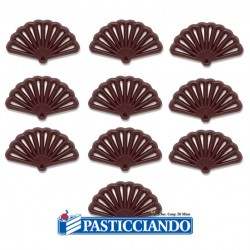  Selling on-line of Mini ventaglio in cioccolato bianco 10pz  