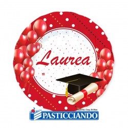  Vendita on-line di Piatti laurea con palloncini 8pz D.20cm Big Party 