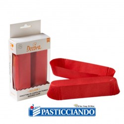  Vendita on-line di Pirottini eclair rossi 60pz  