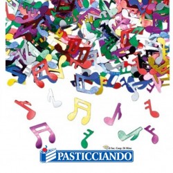 Coriandolini con note musicali colorate Big Party in vendita online