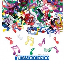  Vendita on-line di Coriandolini con note musicali colorate Big Party 