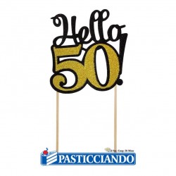 Cake topper 50 anni GRAZIANO in vendita online