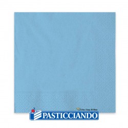  Vendita on-line di Tovaglioli celesti 33x33cm 40pz Big Party 