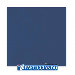 Tovaglioli blu 33x33cm 40pz Big Party in vendita online