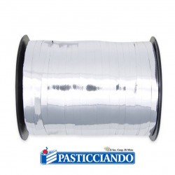  Vendita on-line di Nastrino in plastica 5 mm x 500 yards Argentato Big Party 