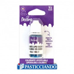 Colore liposolubile viola 15gr Decora in vendita online