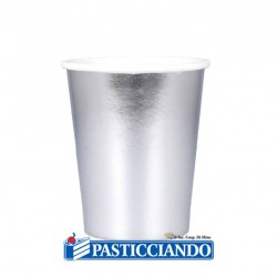 Bicchieri argento 8pz GRAZIANO in vendita online