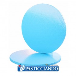 Sottotorta rotondo azzurro d.40 h1,2 cm Modecor in vendita online