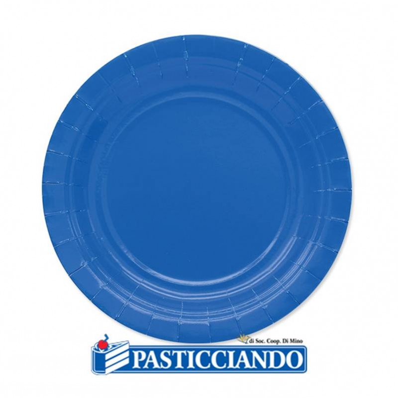 Piatti blu biodegradabili 25pz