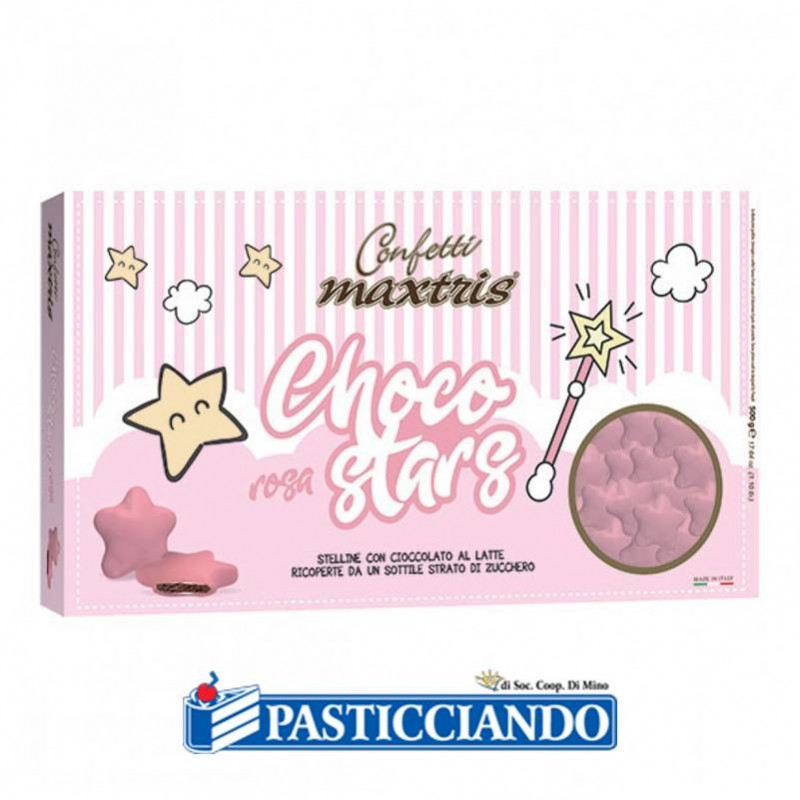 Confetti stelline rosa 500gr - Maxtris