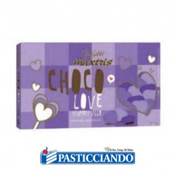  Vendita on-line di Confetti cuori piccoli sfumati lilla 500gr Maxtris 